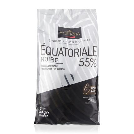 Шоколад чорний Equatoriale Noire 55% Valrhona 3 кг