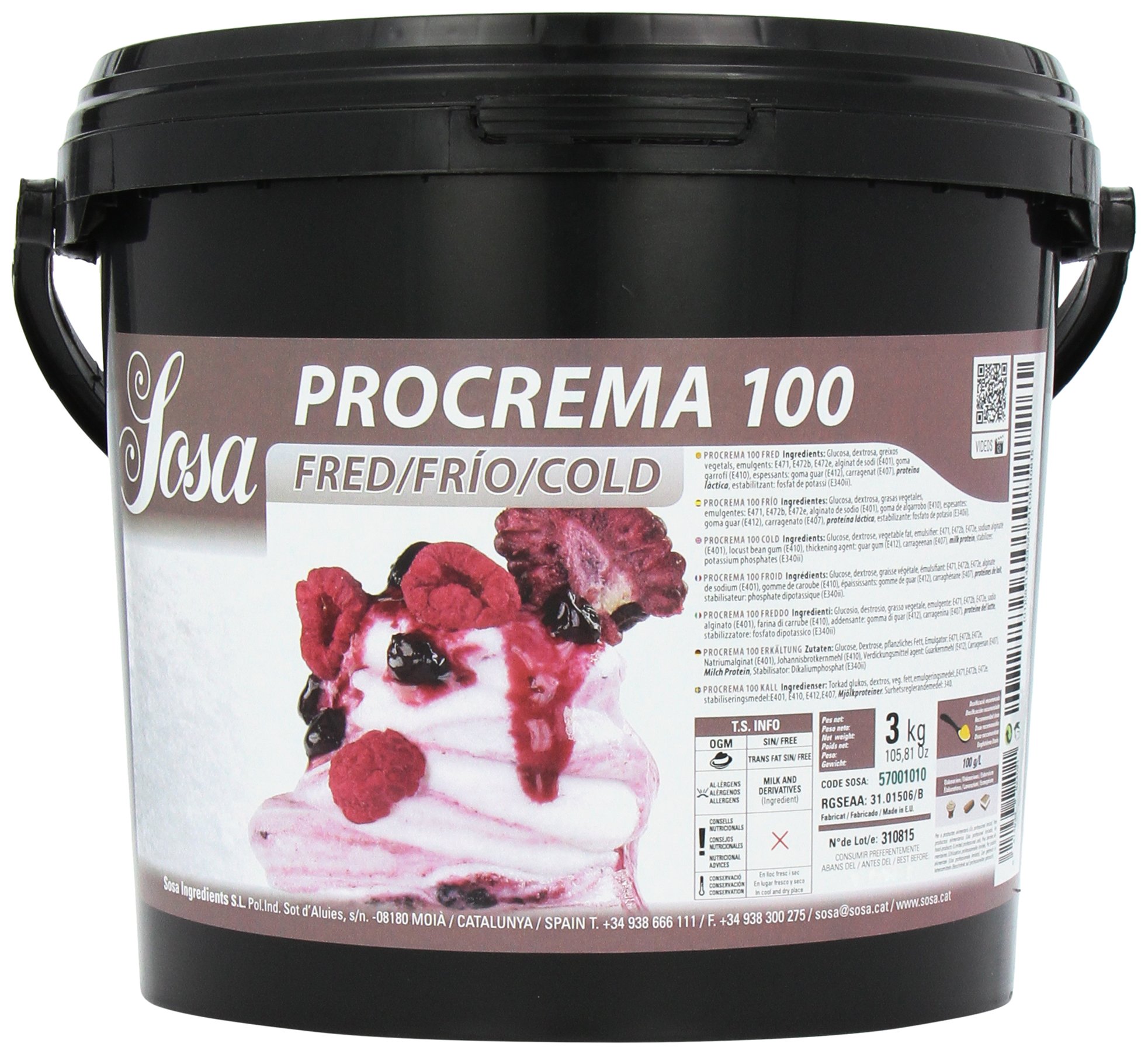 Стабілазатор для морозива Procrema 100 Cold Sosa 3 кг