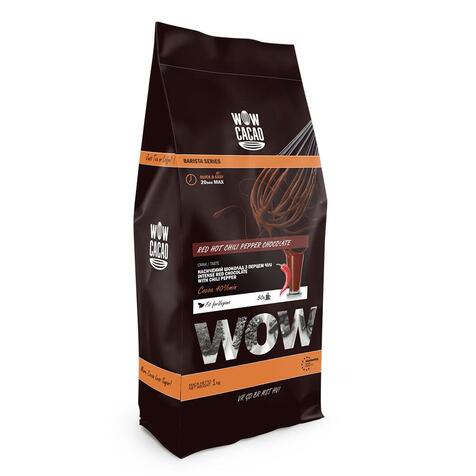Гарячий червоний шоколад з перцем чілі WOW CACAO 50% 1 кг