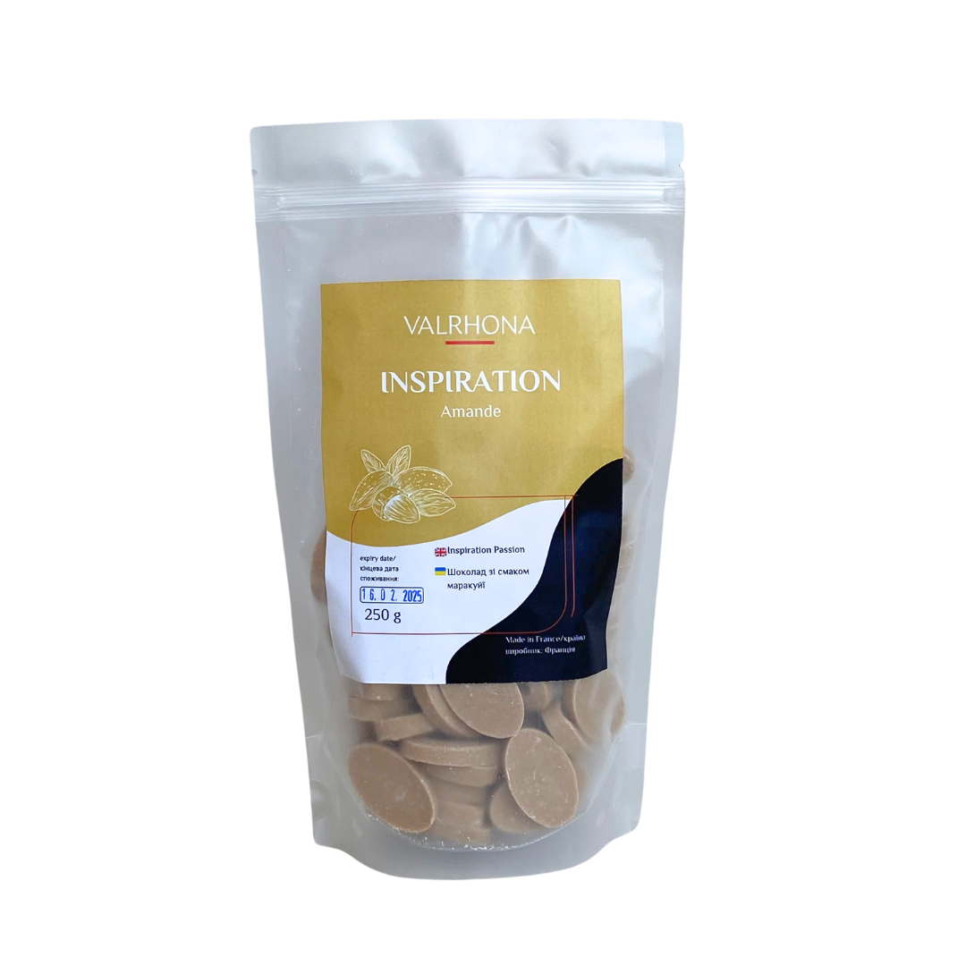 Шоколад Inspiration Amande Valrhona зі смаком мигдалю 250 г