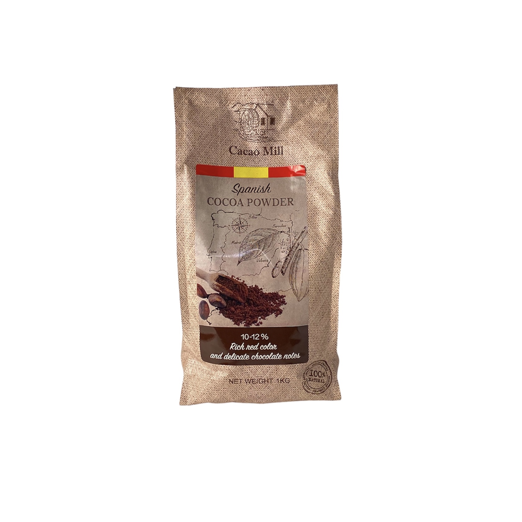 Какао-порошок алкалізований 10-12% Cordoba Natra Cacao 1 кг