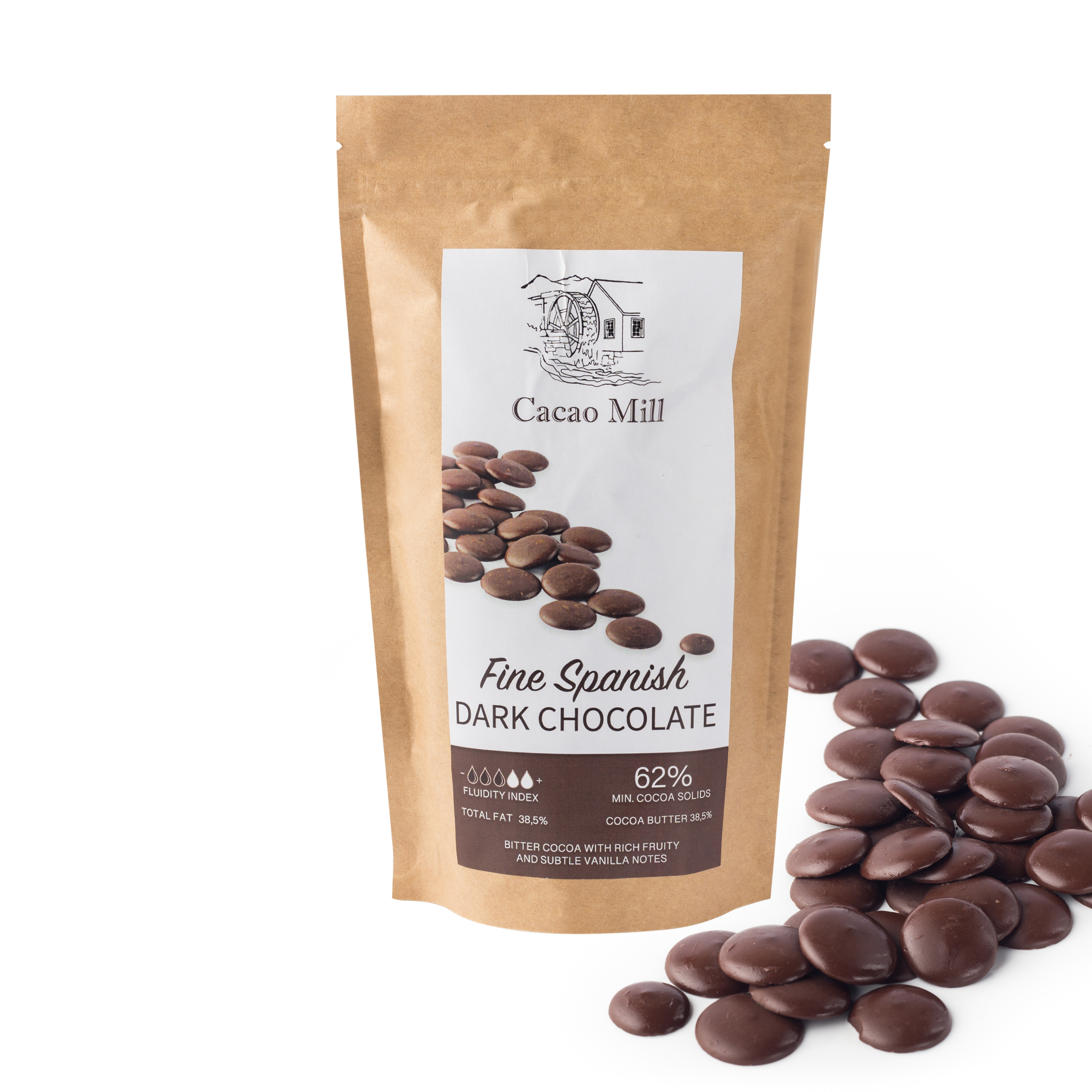 Шоколад чорний 62% Natra Cacao 400 г