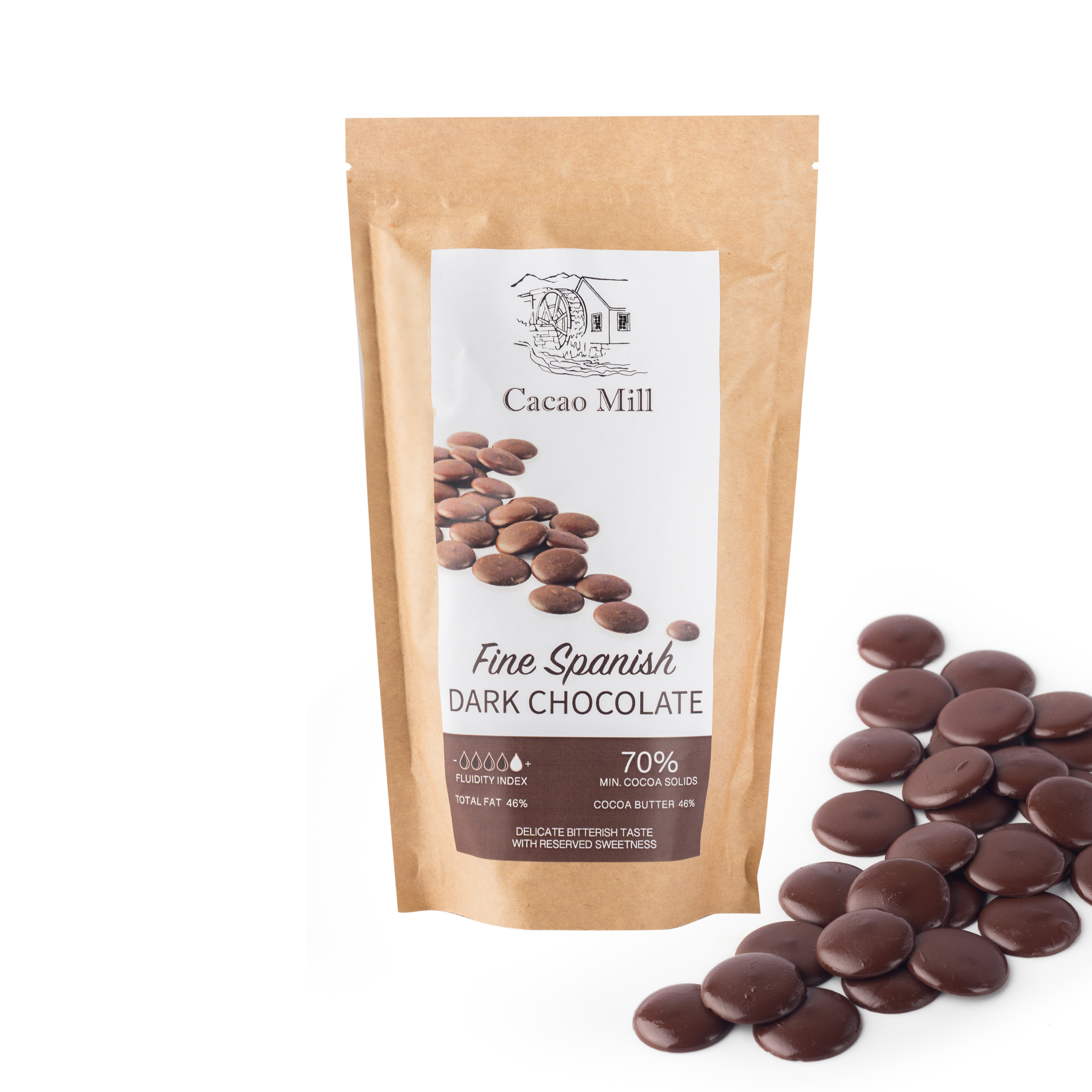 Шоколад чорний 70% Natra Cacao 400  г
