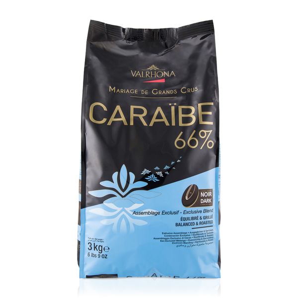 Шоколад чорний Caraibe 66% Valrhona 3 кг