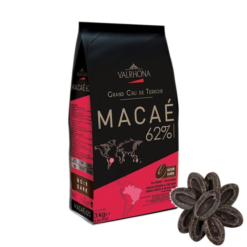 Шоколад чорний Macae 62% Valrhona 3 кг