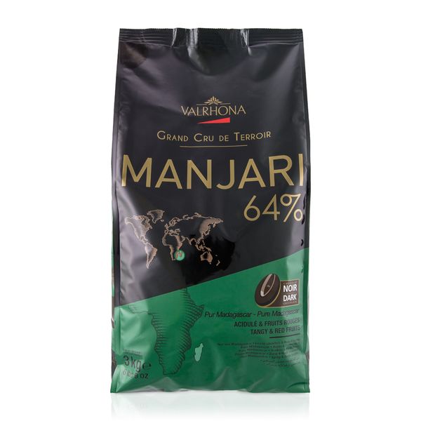 Шоколад чорний Manjari 64% Valrhona 3 кг