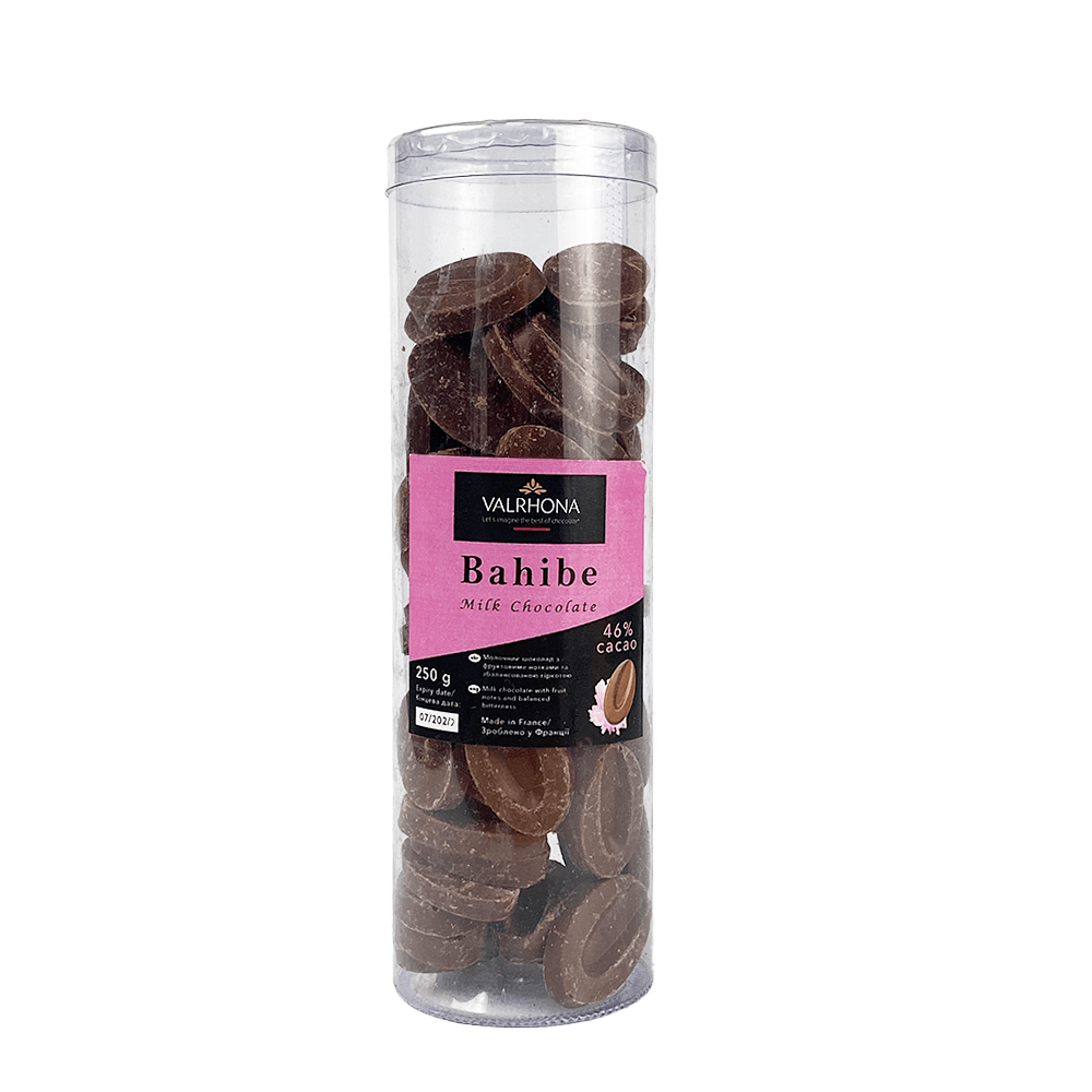 Шоколад молочний Bahibe 46% Valrhona 250 г 