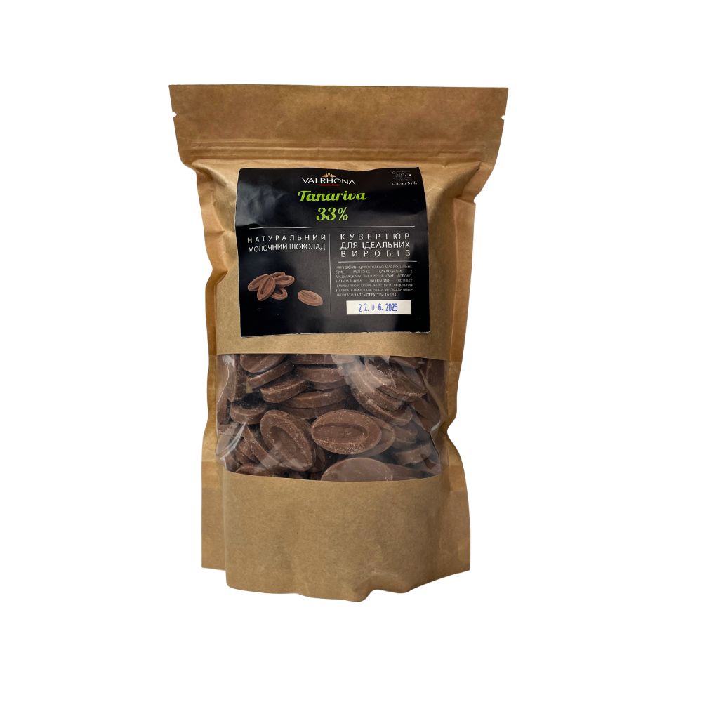 Шоколад молочний Tanariva 33% Valrhona 1 кг