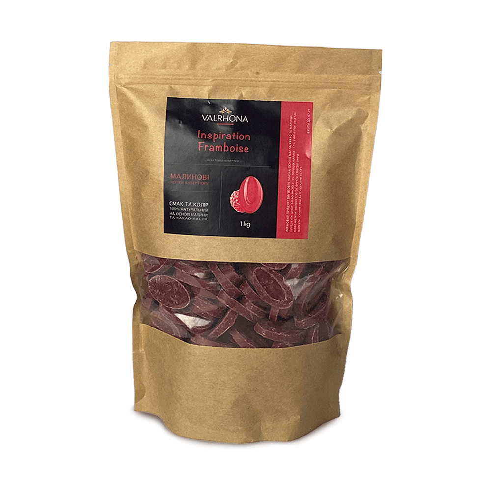 Шоколад зі смаком малини Inspiration Framboise Valrhona 1 кг