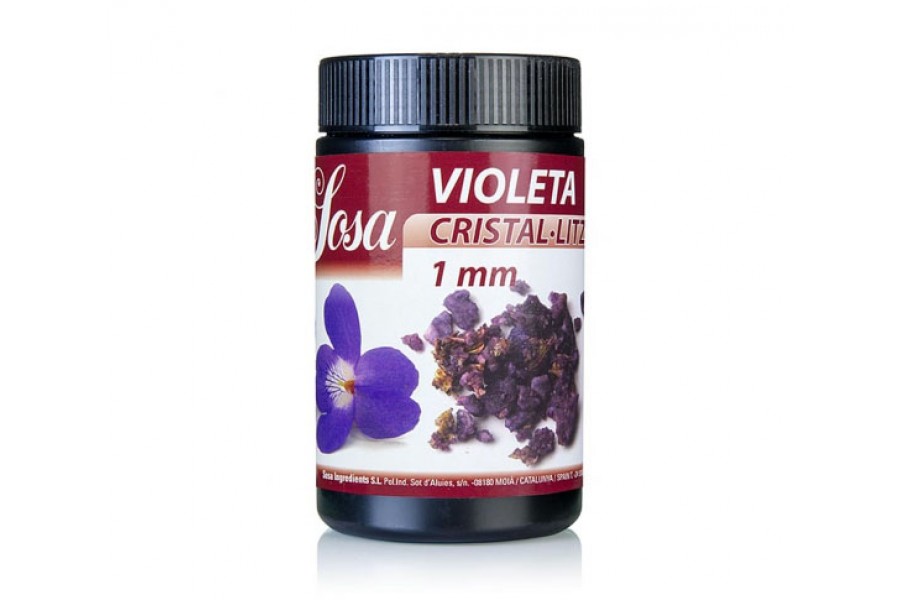Зацукровані шматочки пелюстків фіалки 1 мм Sosa Ingredients 500 г