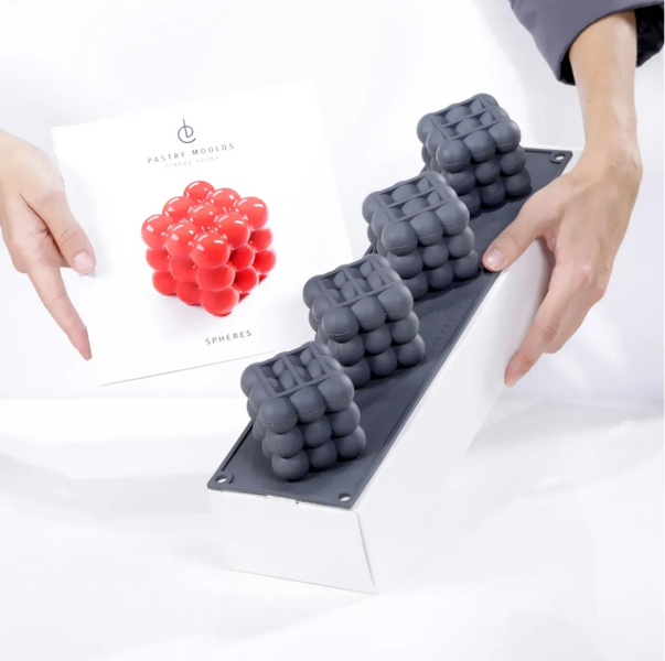 Форма-молд силіконова фабрична Spheres small cakes S001 фото