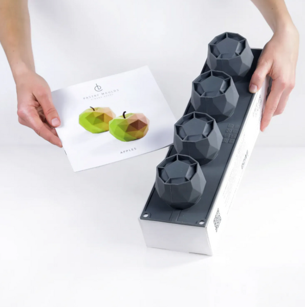 Форма-молд силіконова фабрична Apples small cakes 3746 фото