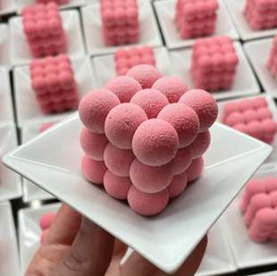 Форма-молд силіконова ручної роботи Spheres cakes 4*50 ml HM-026 фото