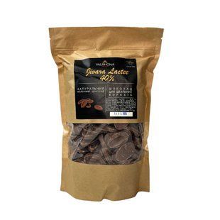 Шоколад молочний Jivara Lactee 40% Valrhona 1 кг 4658/1 фото