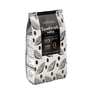 Шоколад чорний Equatoriale Noire 55% Valrhona 3 кг 4661 фото