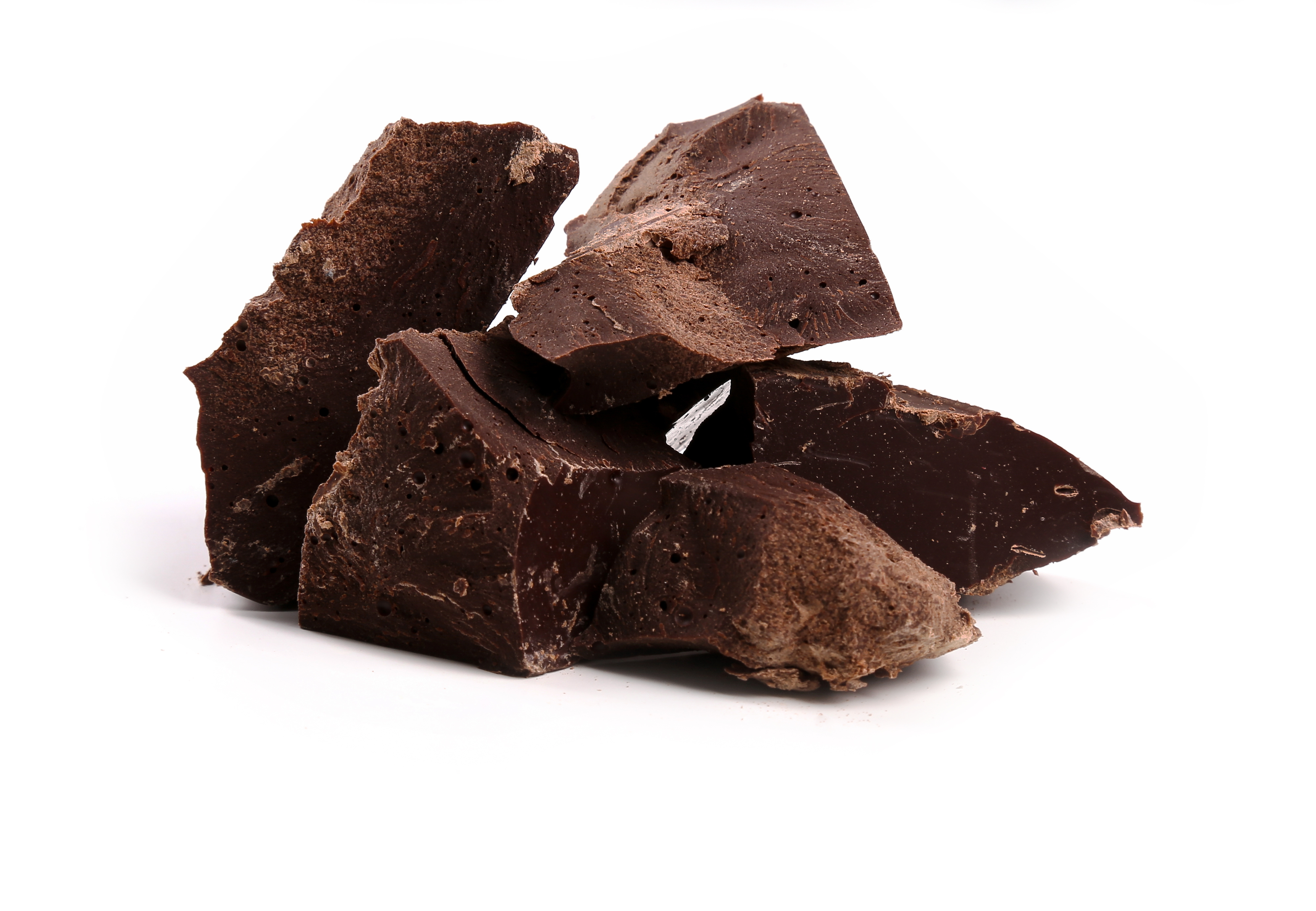 Black chocolate on the table